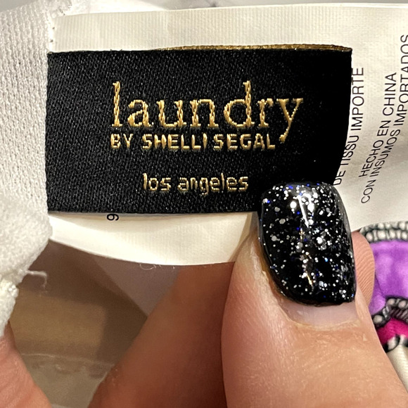 NWT Laundry by Shelli Segal Womens High Neck Dress Swim Cover Up Size Medium - Picture 9 of 10